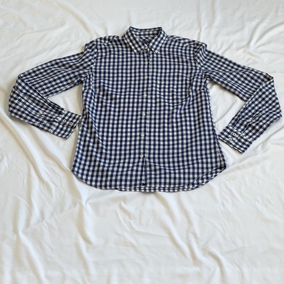 NWT UNTUCKit Women’s Button Down In Gingham Print White/ Blue Sizes 0,2,10,18 - Picture 1 of 16